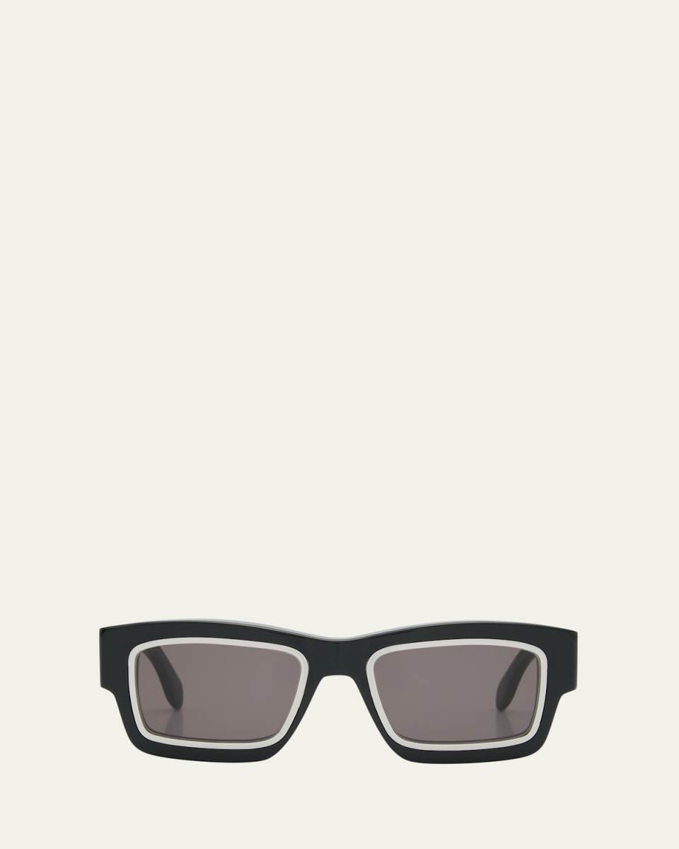 Raymond Square Contrasting Acetate Sunglasses